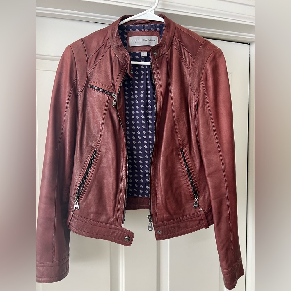 Marc New York Andrew Marc leather jacket women’s SM